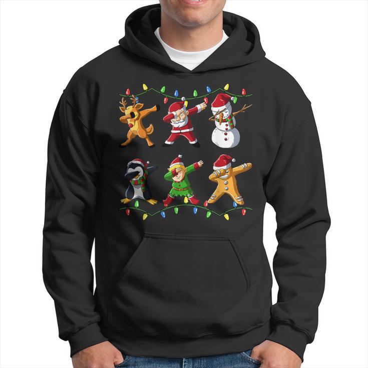 Dabbing Santa Elf Christmas Xmas Kapuzenpullover