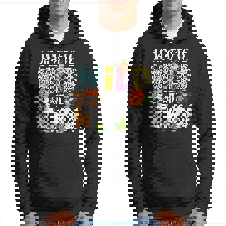 Dad Of The Wild And Two Zoo Safari Jungle Birthday Sudadera