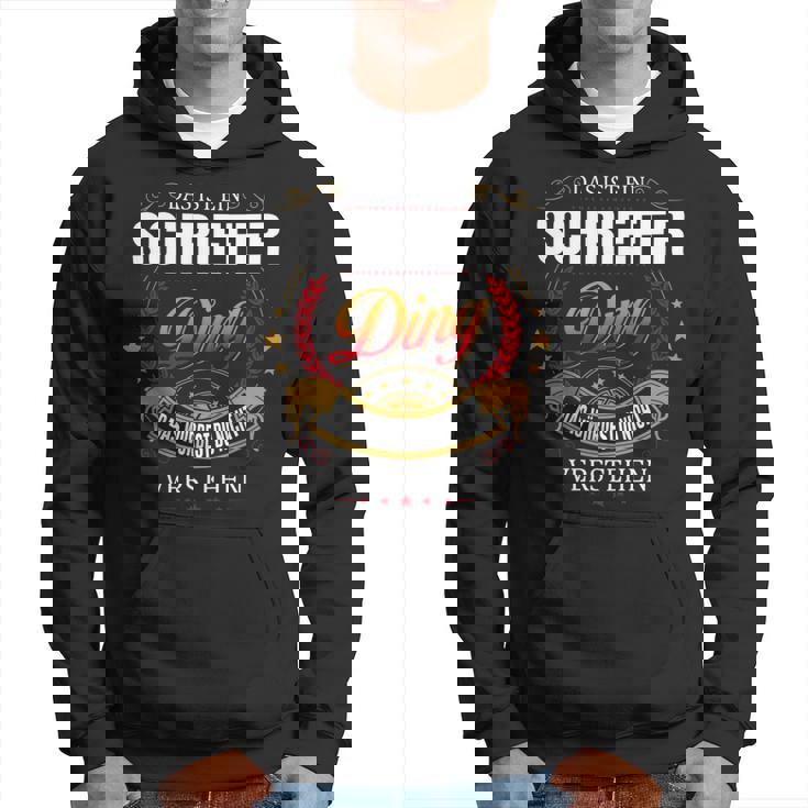 Das Ist Ein Schriefer Ding Das Würdest Du Nicht Verstehen Schriefer Name Kapuzenpullover