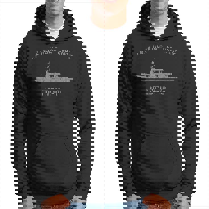 De Ligne De Flottaison Uss William P Lawrence Ddg-110 Sweat à capuche