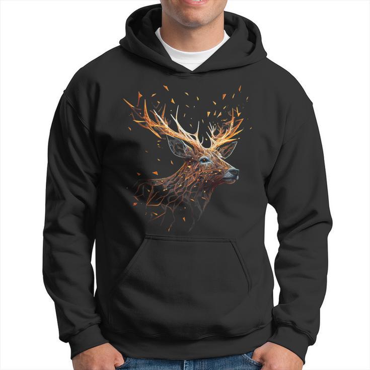 Deer Animal Motif Elk Forest Animal Print Deer Kapuzenpullover