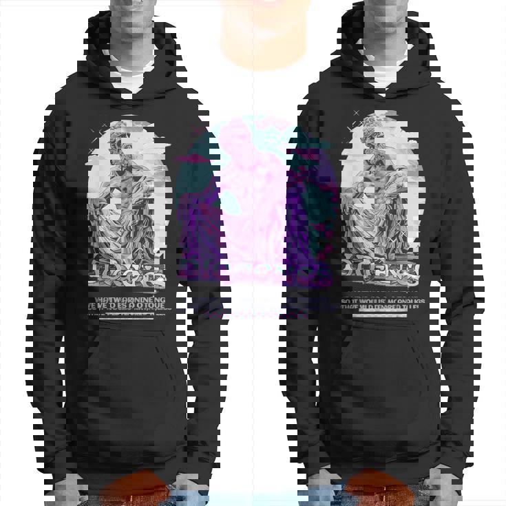 Diógenes Y2k Pastel Estética Estoica Cita Divertido Estoicismo Sudadera