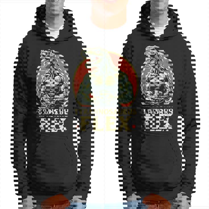 Divertido Bodybuilder Tyrannosaurus Flex Gym T-Rex Dinosaur Sudadera