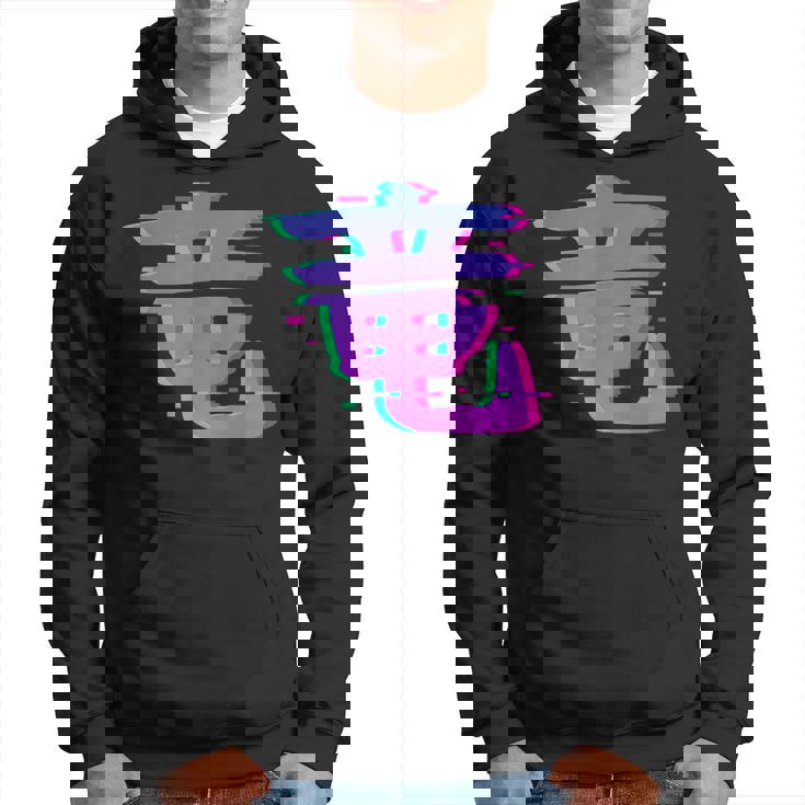 Dragon Kanji Symbole Japonais Esthétiqueaporwave Glitch Ar Sweat à capuche