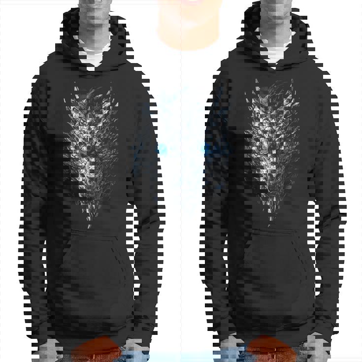 Dragón Ojos Azules Ojos Obras De Arte Dragón Sudadera