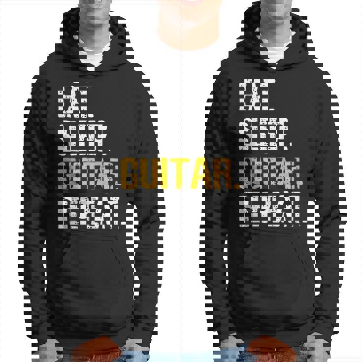 Eat Sleep Répétition De Guitare – Cadeau Pour Guitariste Et Amateur De Guitare Sweat à capuche