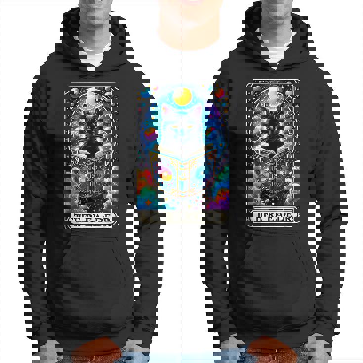 El Lector Tarot Card Cat Libros Amantes Sudadera