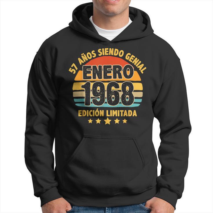 Enero 1968 57 Años Hombre Cumpleaños Regalo Enero 1968 Sudadera
