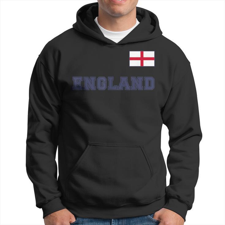 England With National Flag Flag On The Chest Kapuzenpullover