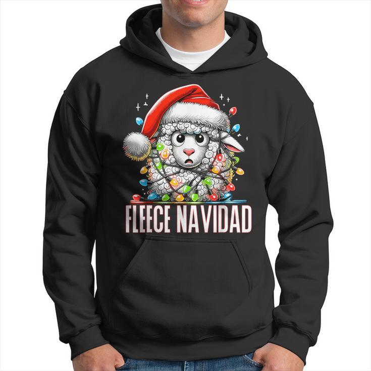 Fleece Navidad Feliz Navidad Sheep Christmas Kapuzenpullover