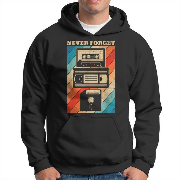 Never Forget Diskettehs Band 90S 80S Cassette Kapuzenpullover