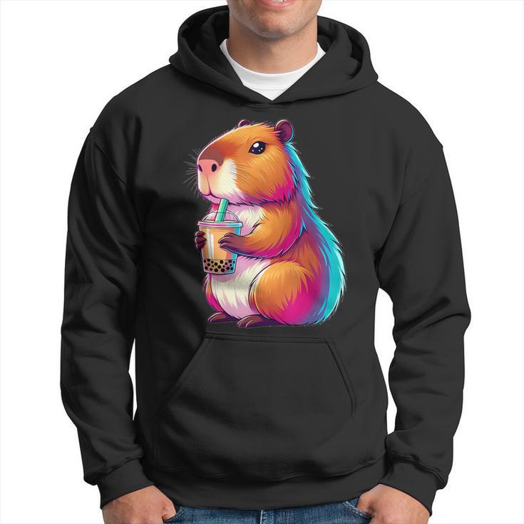 Capybara Bubble Tea Animal Lover Rodent Kapuzenpullover