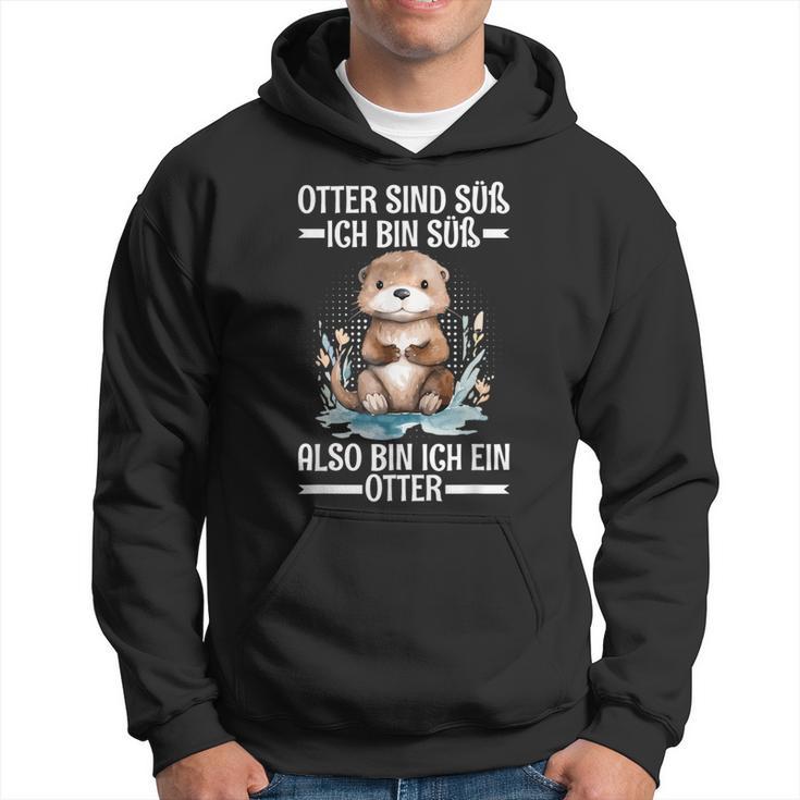 With Otter Sind Süß Ich Bin Süß Also Bin Ich Ein Otter Kapuzenpullover