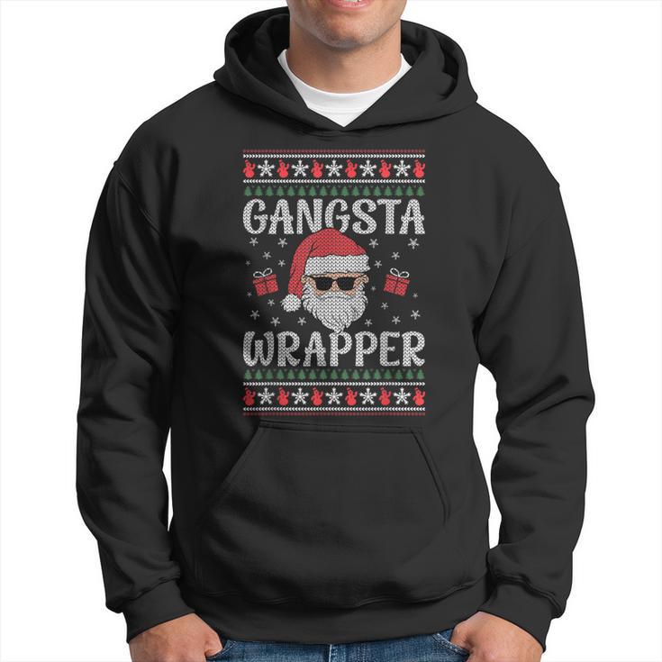 Gangsta Wrapper Saying Christmas Wrapping Kapuzenpullover