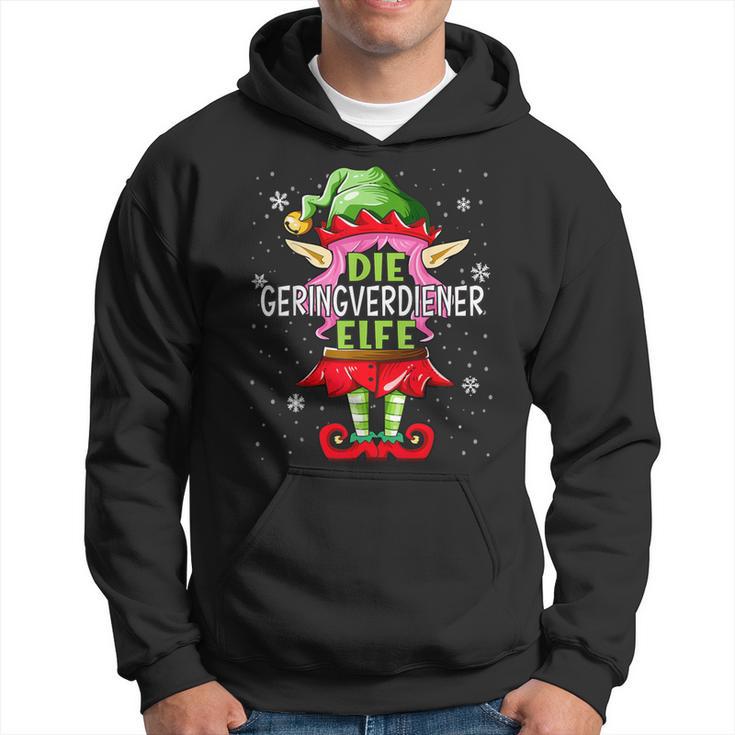 Geringverdiener Elf Christmas Family Christmas Kapuzenpullover