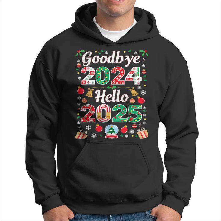 Goodbye 2024 Hello 2025 Merry Christmas Happy New Year 2025 Kapuzenpullover