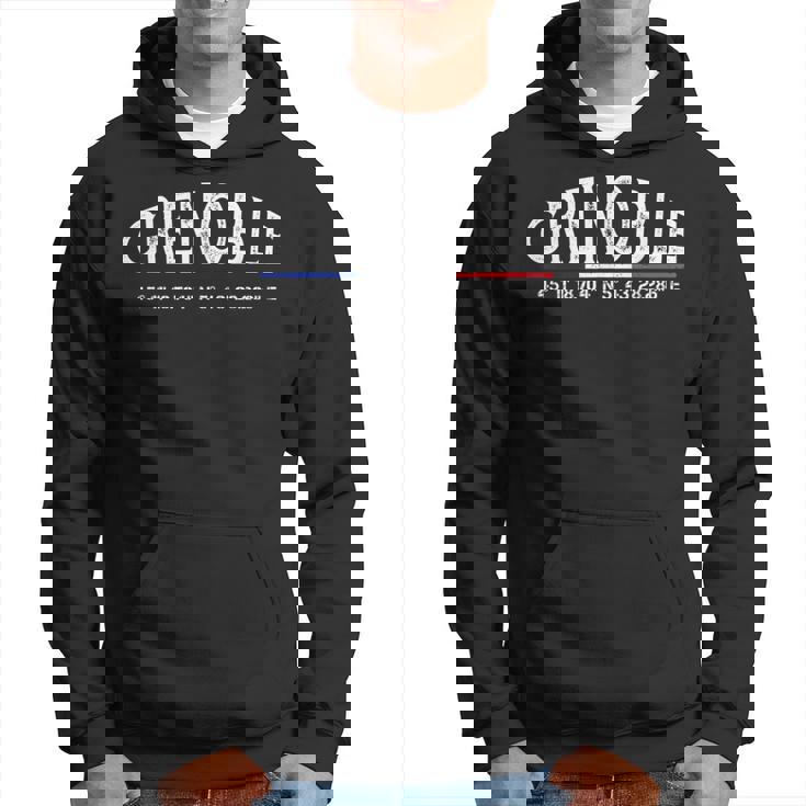 Grenoble France Coordonnées Gps Sweat à capuche