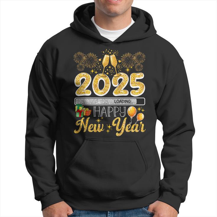 Happy New Year 2025 Loading Fireworks Champagne Lover Kapuzenpullover