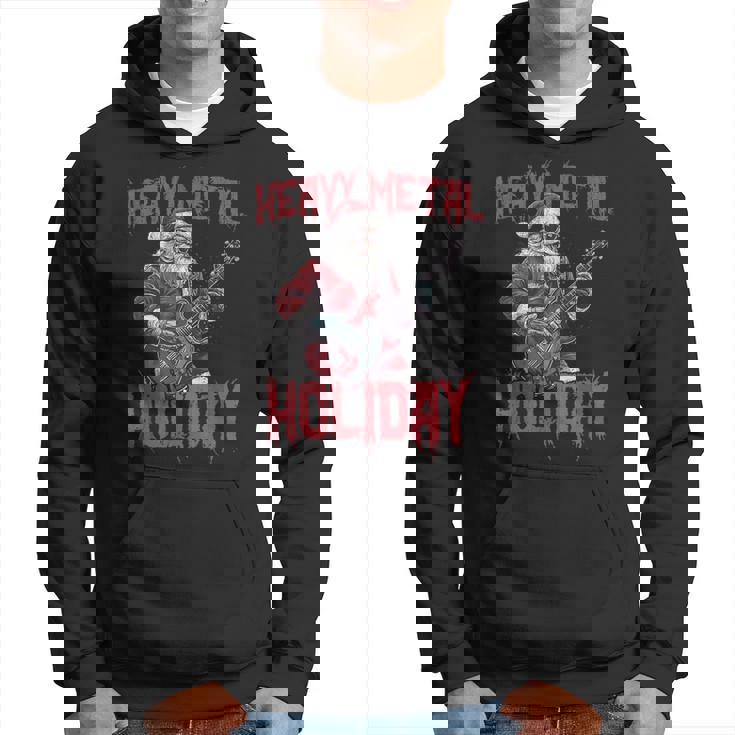 Heavy Metal Santa Claus Rock Holiday Navidad Música Rock Sudadera