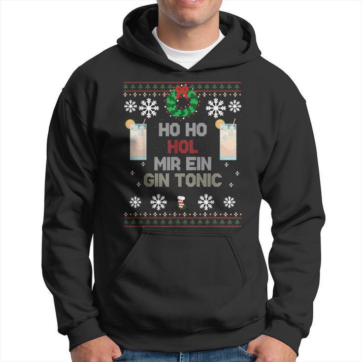 Ho Ho Hol Me A Gin Tonic Costume Christmas Kapuzenpullover