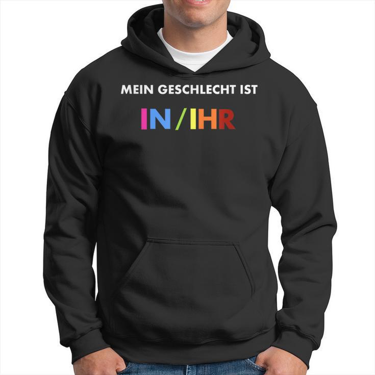 Humorous Statement My Gender Is InIhr Kapuzenpullover