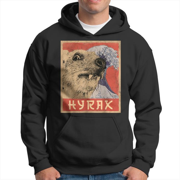 Hyrax Japaneseintage Style Hyrax Meme Kapuzenpullover