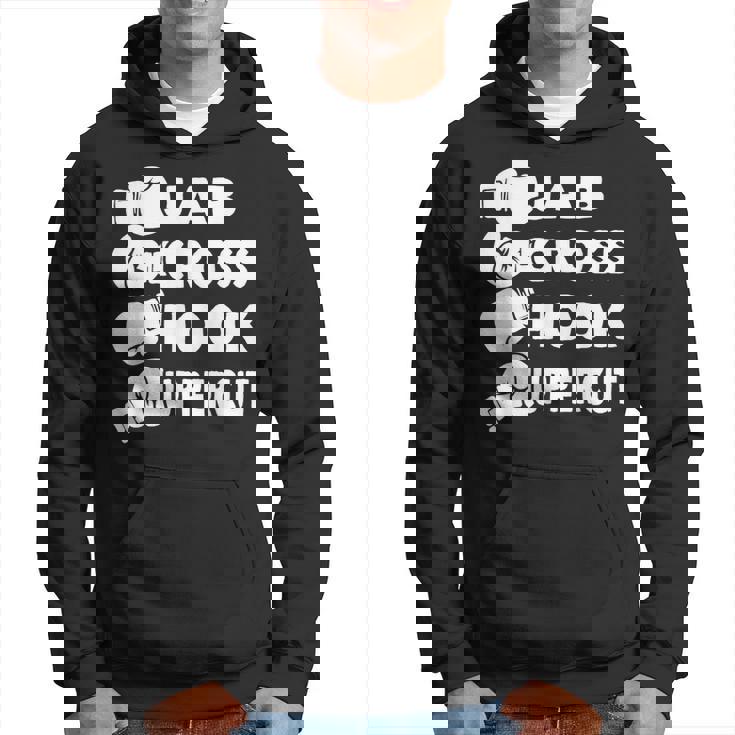Jab Cross Hook Uppercut Boxeador Para Amantes Del Boxeo Gimnasio Kickboxing Sudadera