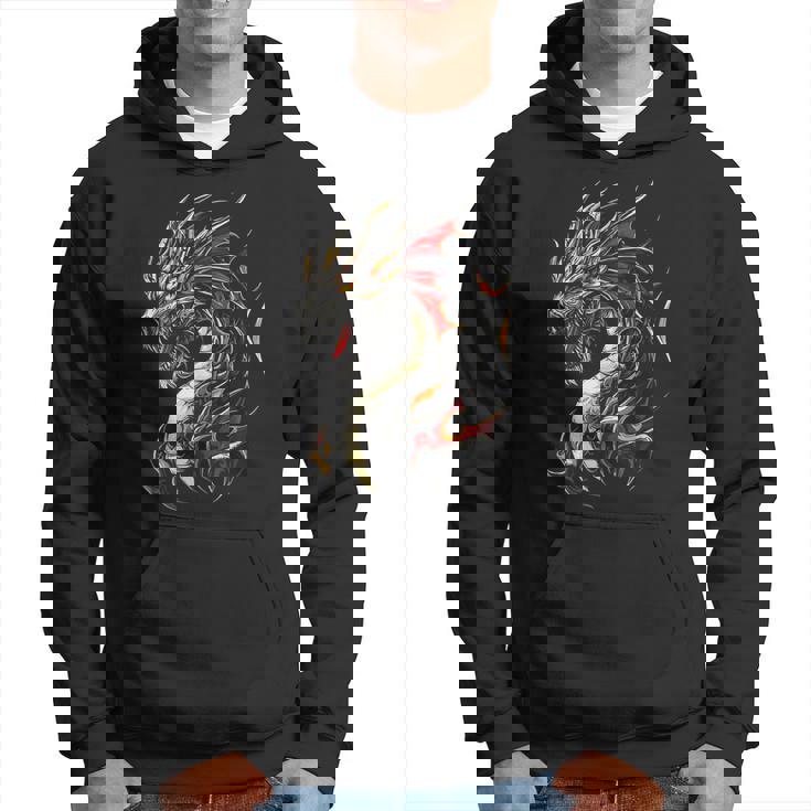 Knucker Dragon Motif Obra De Arte Mítica Knucker Dragon Sudadera