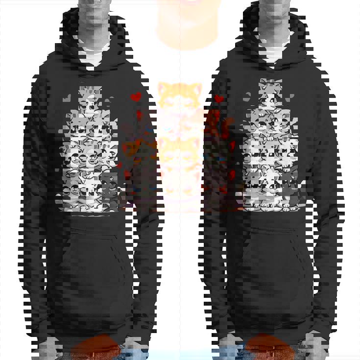 Lindos Gatos Y Gatitos Amantes De Los Gatos Para Niñas Anime Kawaii Gato Sudadera