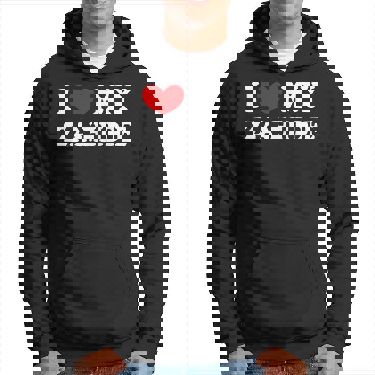 I Love My Zahide Ich Liebe Meinen Zahide Kapuzenpullover