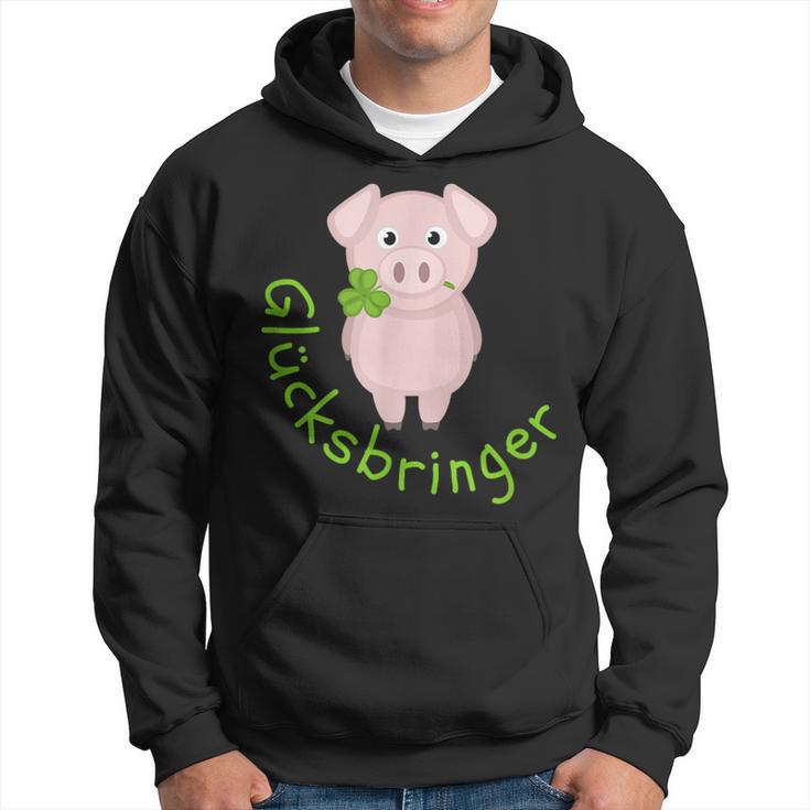 Lucky Charm Pig Clover Leaf For Friends Good Luck Kapuzenpullover