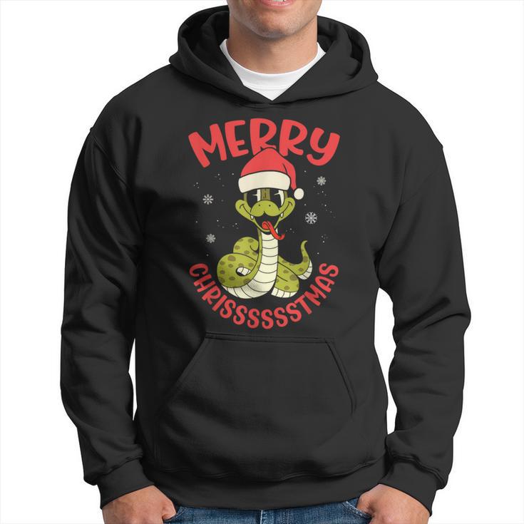 Merry Chrisssstmas Snake Cute Snake Christmas Kapuzenpullover