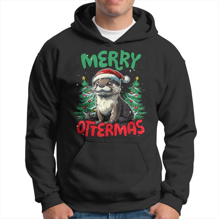 Merry Ottermas Otter Christmas Kapuzenpullover