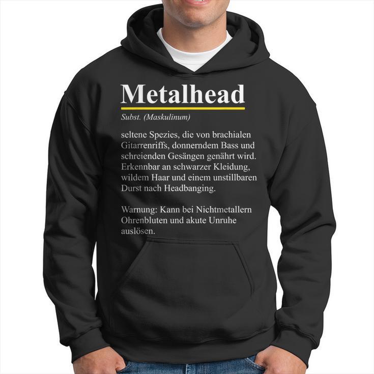 Metalhead Dictionary Definition For Fans Of Heavy Metal Kapuzenpullover