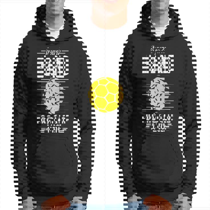 Né Pour Le Hand Handball Handballeur Hand-Ball Joueur Drôle Sweat à capuche
