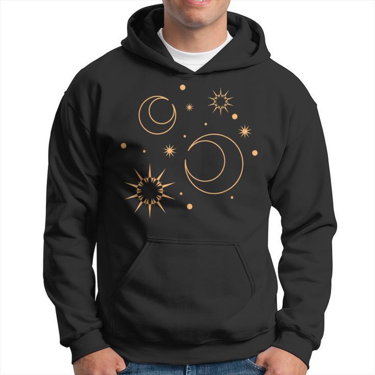 Night Star Moon Sun Sky Stars Esoteric Astrology Kapuzenpullover