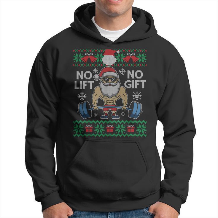 No Lift No Ugly Christmas Santa Gym Kapuzenpullover