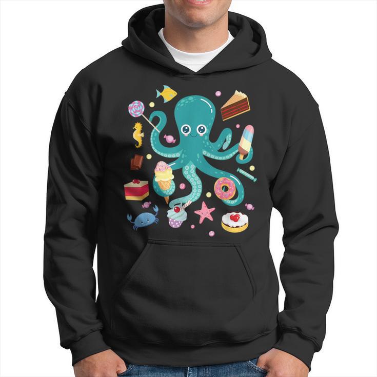 Octopus Cake Tentacle Sea Animals Children's Kapuzenpullover