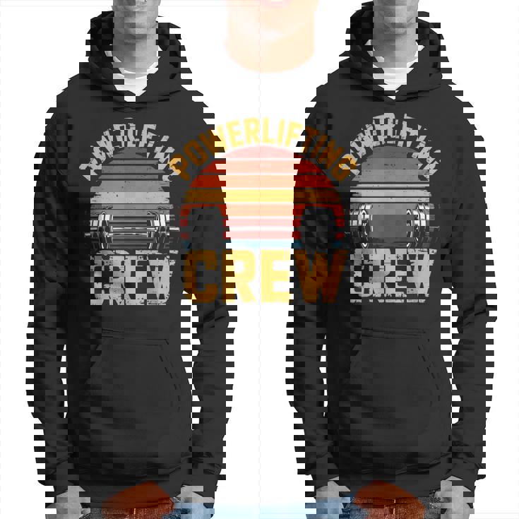 Powerlifting Crew Retro Body Builder Entrenamiento Powerlifting Sudadera