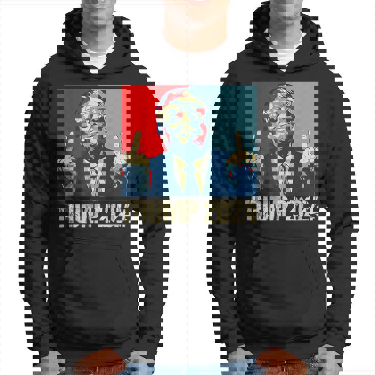 Pro Trump 2024 I'll Be Back Póster De Partidarios Republicanos Sudadera