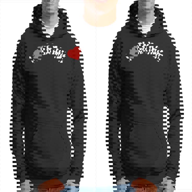 Regalo Para El Primer Nombre Chayanne I Love Chayanne Sudadera