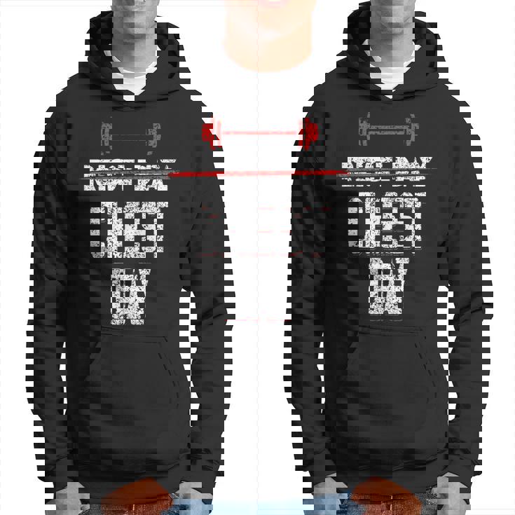 Rest Day Chest Day Gimnasio Entrenamiento Día Del Pecho Sudadera