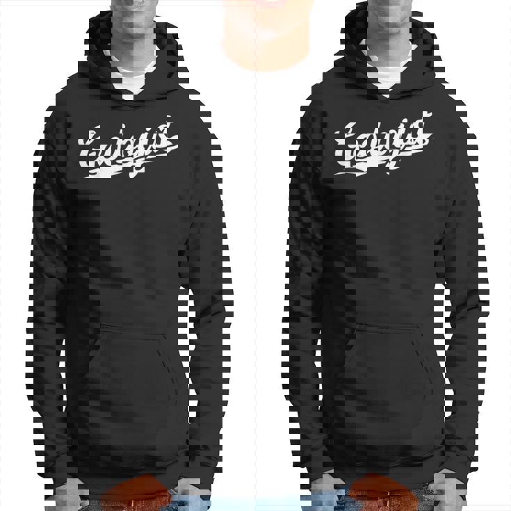 Retro Swoosh Job Title Geologist Sudadera