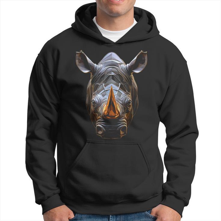 Rhino Polígono Arte Animal Ilustración Gráfico Rinoceronte Sudadera