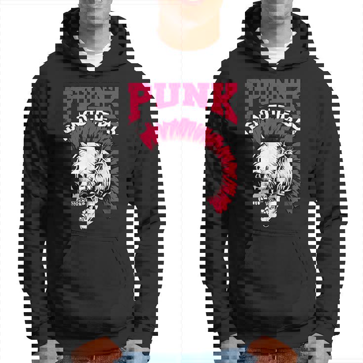 Rock And Roll Musik & Festival I Damen & Herren Punk Is Not Dead I Punker & Anarquía Para Punk Rock Small Sudadera