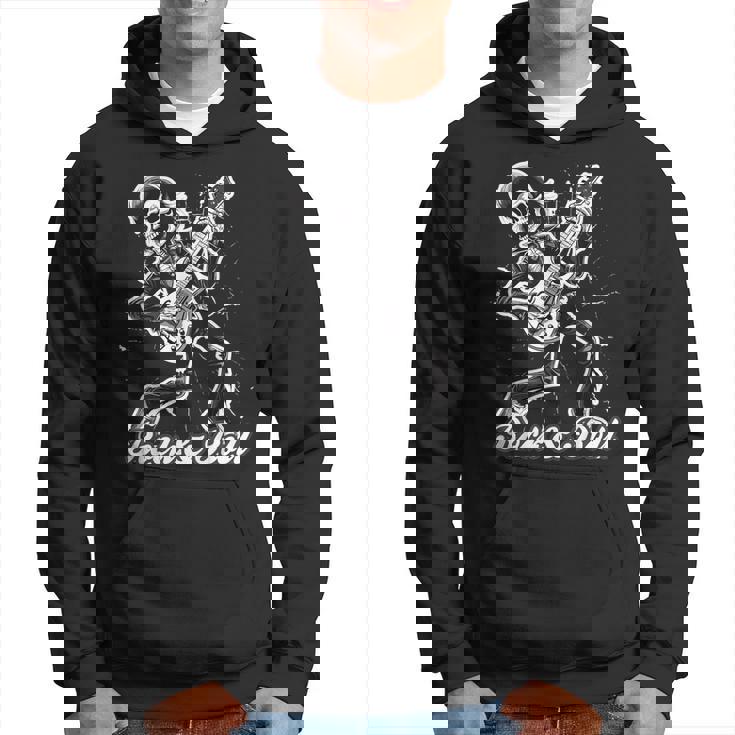 Rockabilly Esqueleto Rock & Roll Esqueleto Rockero Sudadera