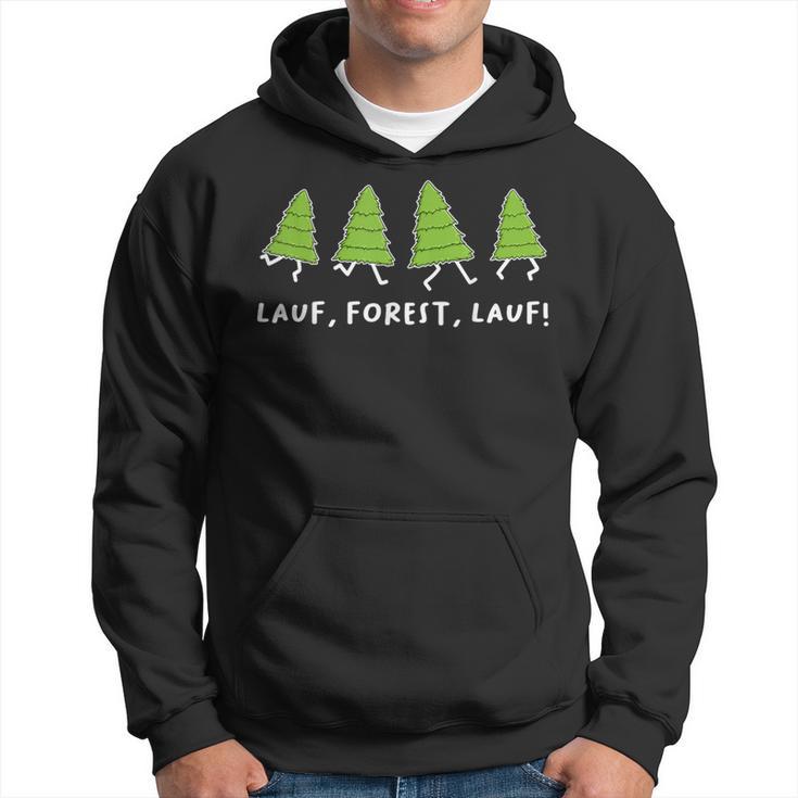 Running Forest Running Parody Sayings Kapuzenpullover