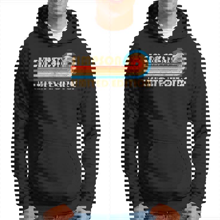 Simpson Surname Retrointage 80S 90S Birthday Reunion Sweat à capuche
