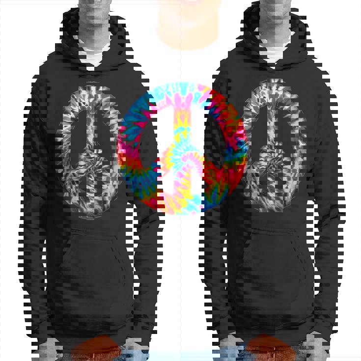 Symbole De Paix Tie-Dye Bohème Paix Harmonie Paix Et Unité Sweat à capuche