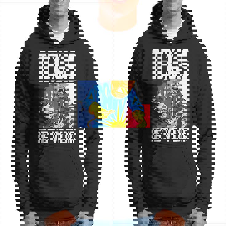 Texas Best Welder Ironsmith Texan Flag Soudage Sweat à capuche